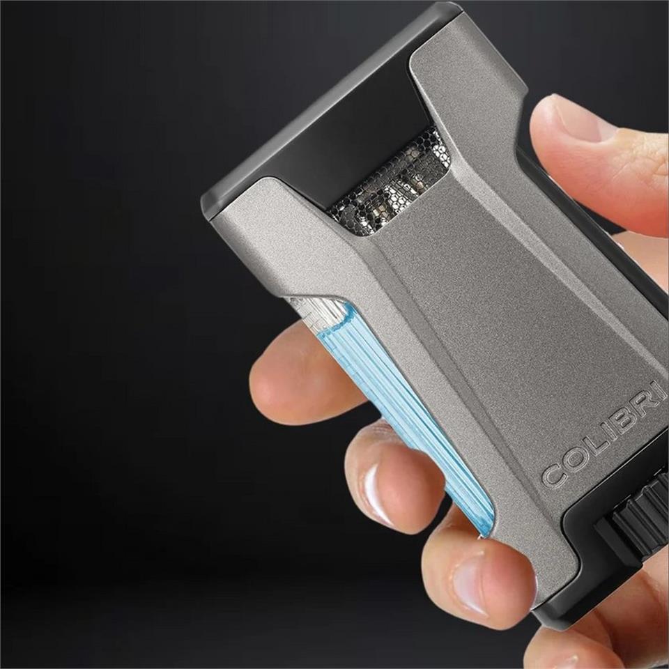Colibri Rebel Çift Jet Puro Çakmağı Siyah