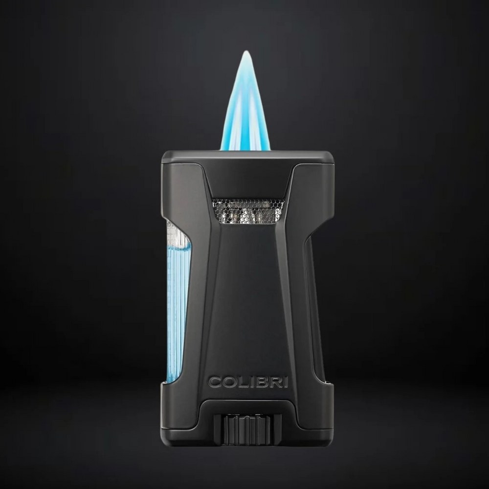 Colibri Rebel Çift Jet Puro Çakmağı Siyah