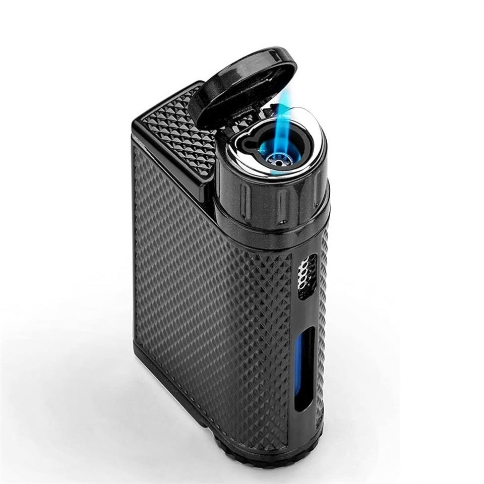 Colibri Evo Storm Çift Alevli Çakmak Puro Çakmağı Siyah