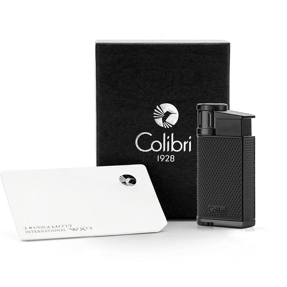Colibri Evo Storm Çift Alevli Çakmak Puro Çakmağı Siyah