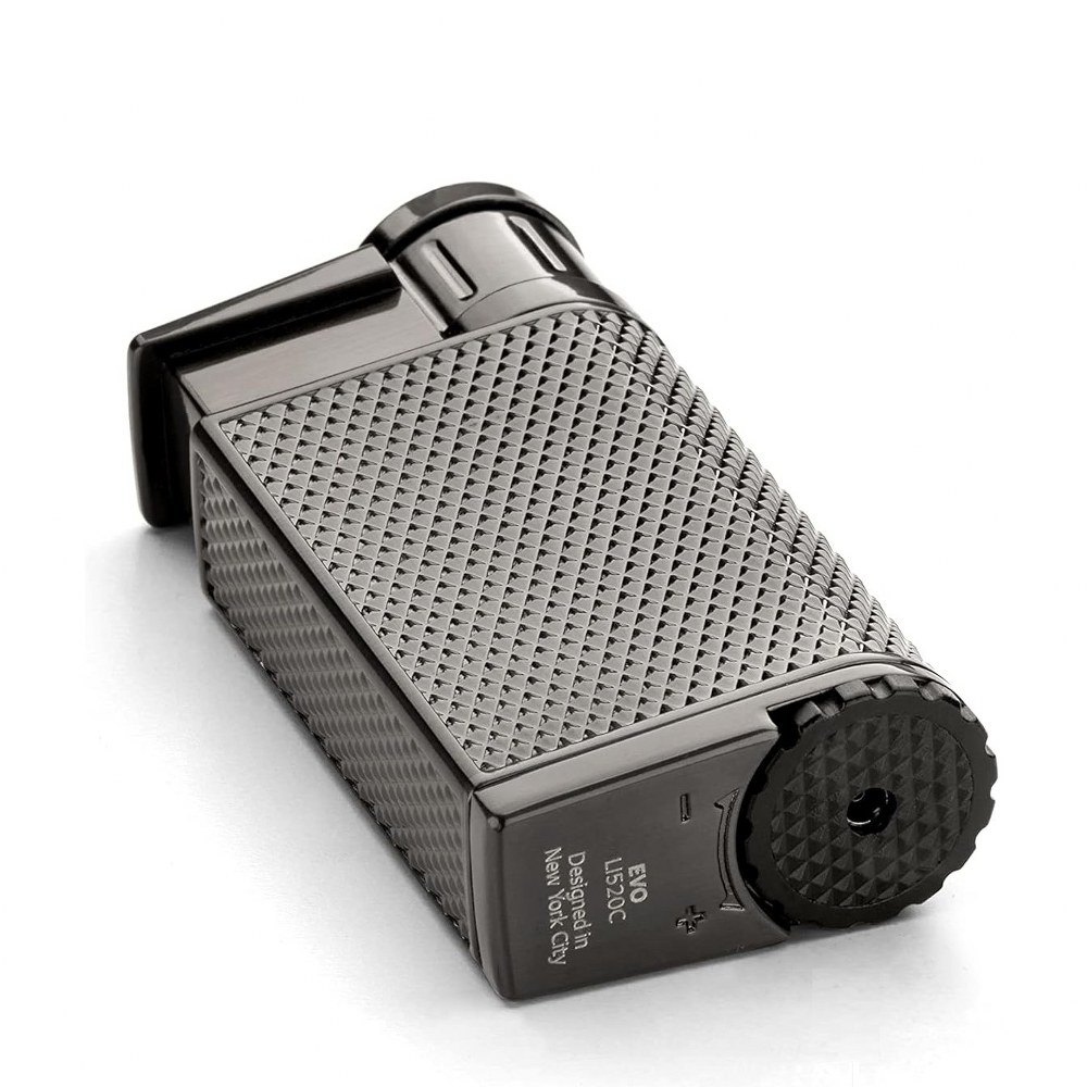 Colibri Evo Storm Çift Alevli Çakmak Puro Çakmağı Gri