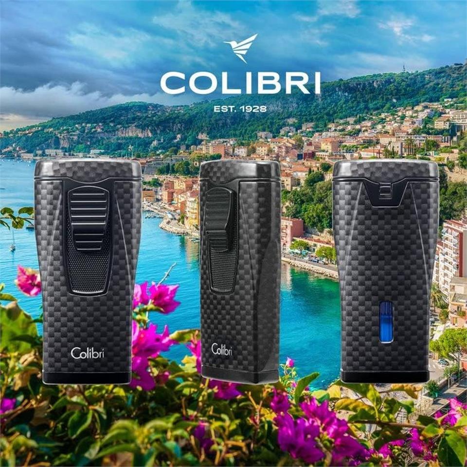 Colibri Monaco Çakmak Puro Çakmağı Gri