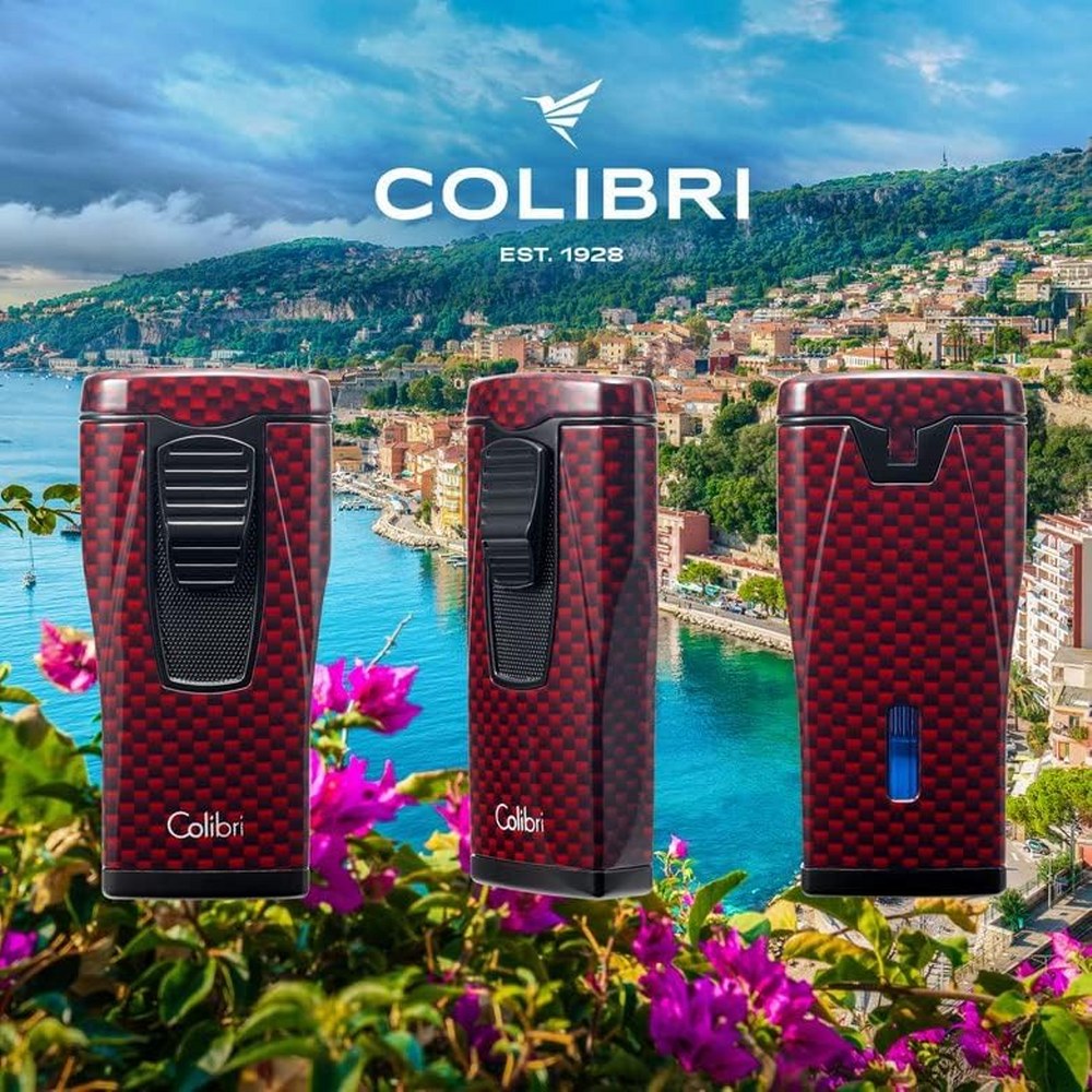 Colibri Monaco Çakmak Puro Çakmağı Kırmızı