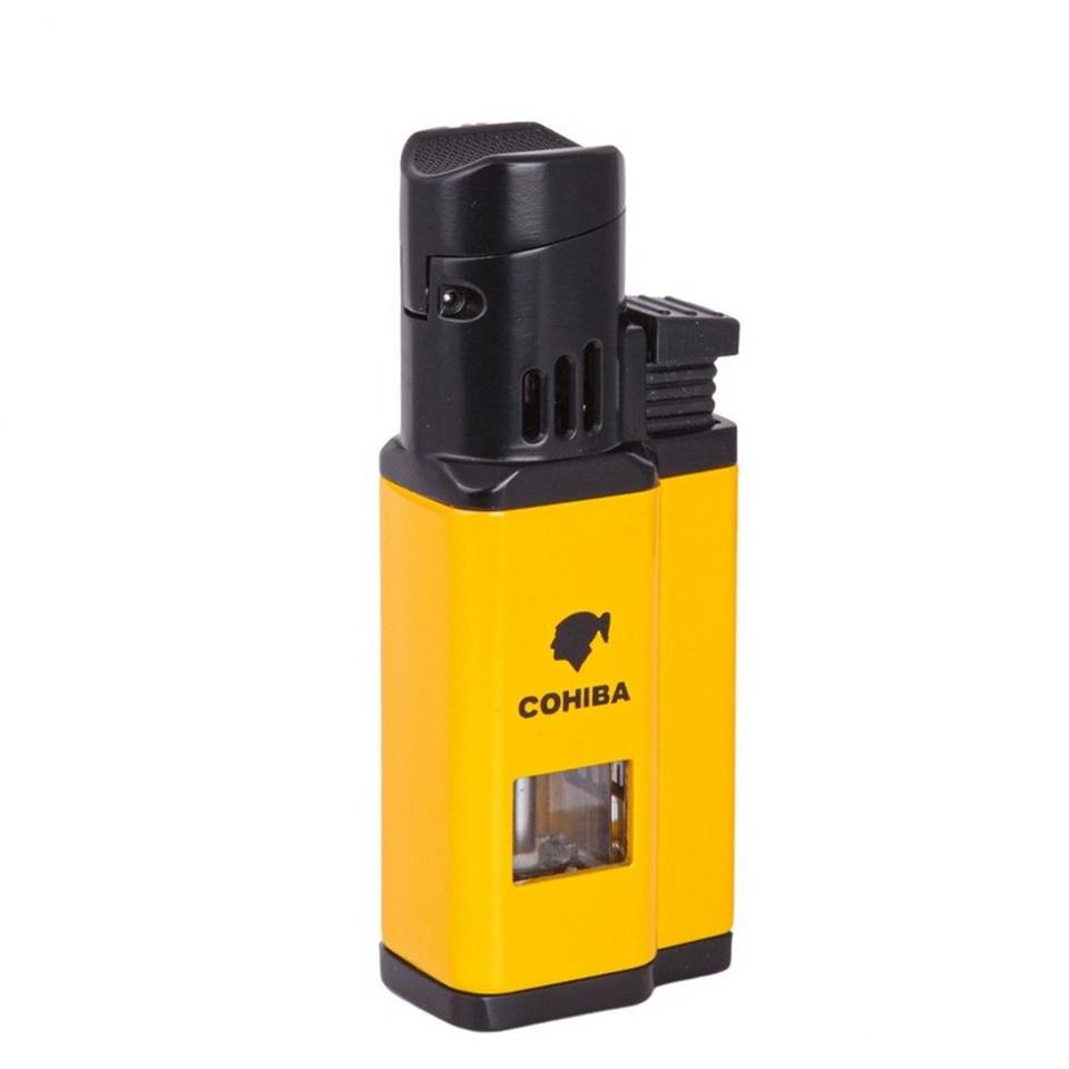 Cohiba CCM0436S 3 Jet Torch Puro Çakmağı Sarı
