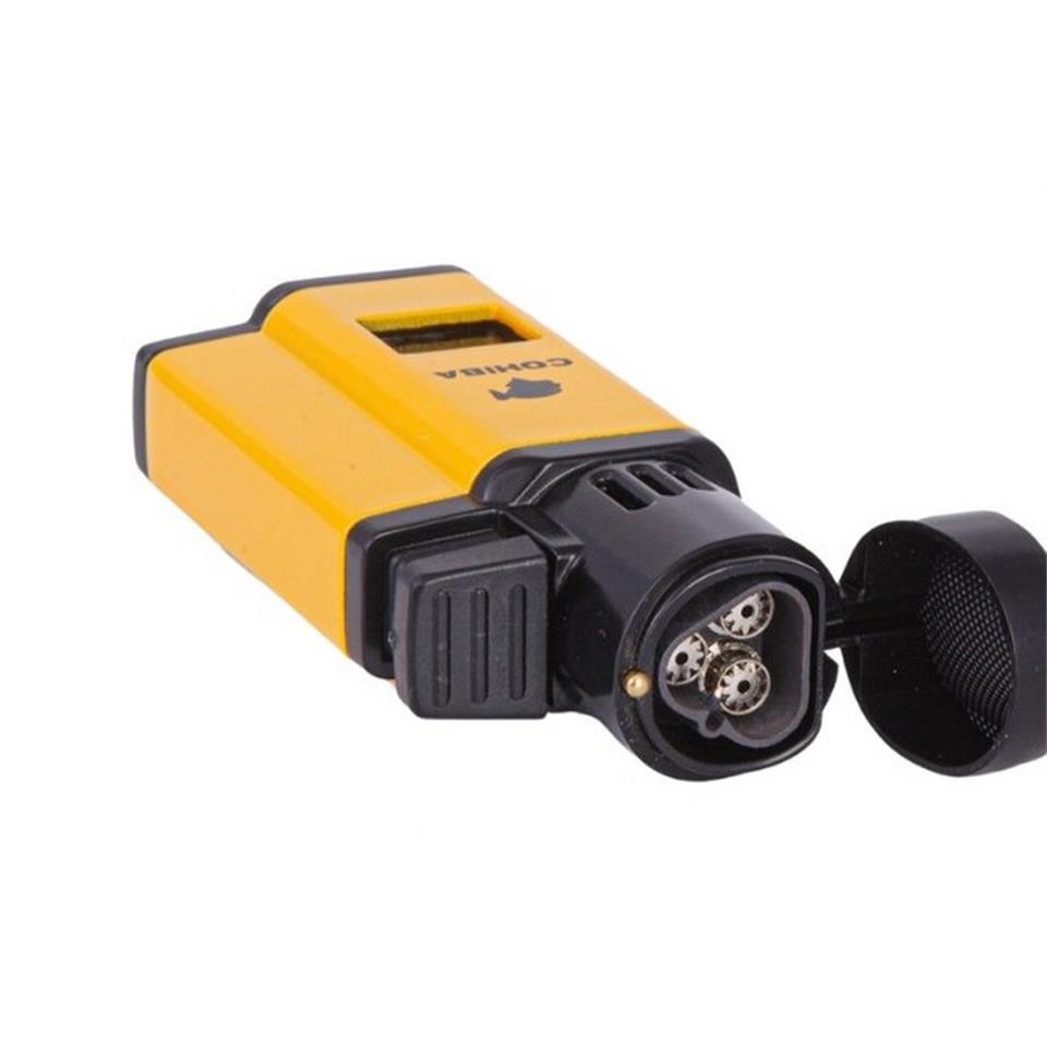 Cohiba CCM0436S 3 Jet Torch Puro Çakmağı Sarı