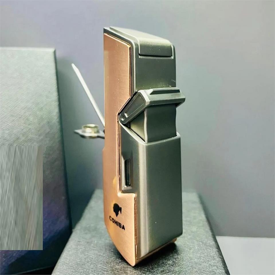 Cohiba CCM0640 Jet Torch Delicili Puro Çakmağı Gold