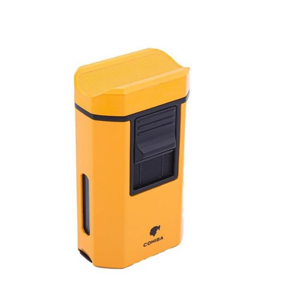 Cohiba CCM0611 4 Jet Torch Masa Tipi Puro Çakmağı Sarı