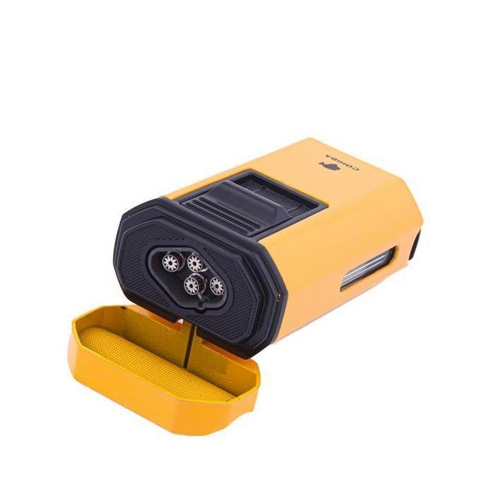 Cohiba CCM0611 4 Jet Torch Masa Tipi Puro Çakmağı Sarı