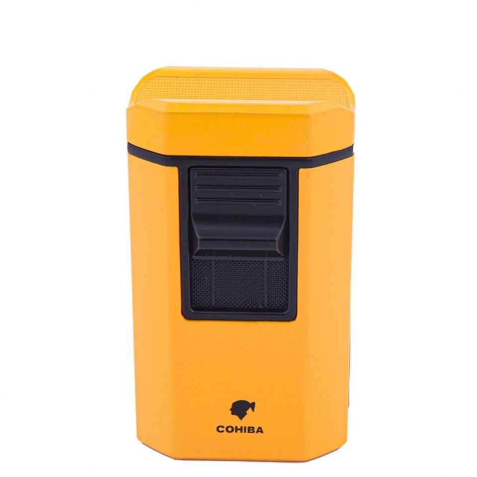 Cohiba CCM0611 4 Jet Torch Masa Tipi Puro Çakmağı Sarı