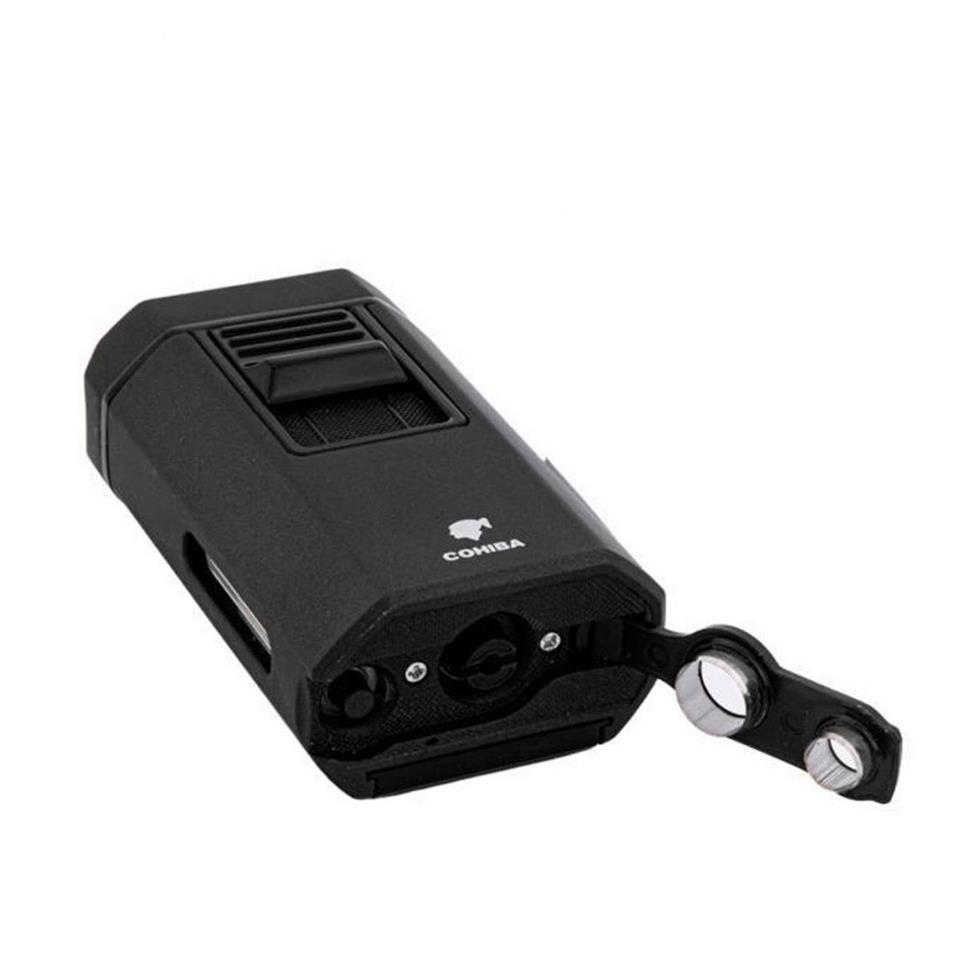 Cohiba CCM0610 4 Jet Torch Masa Tipi Puro Çakmağı Siyah