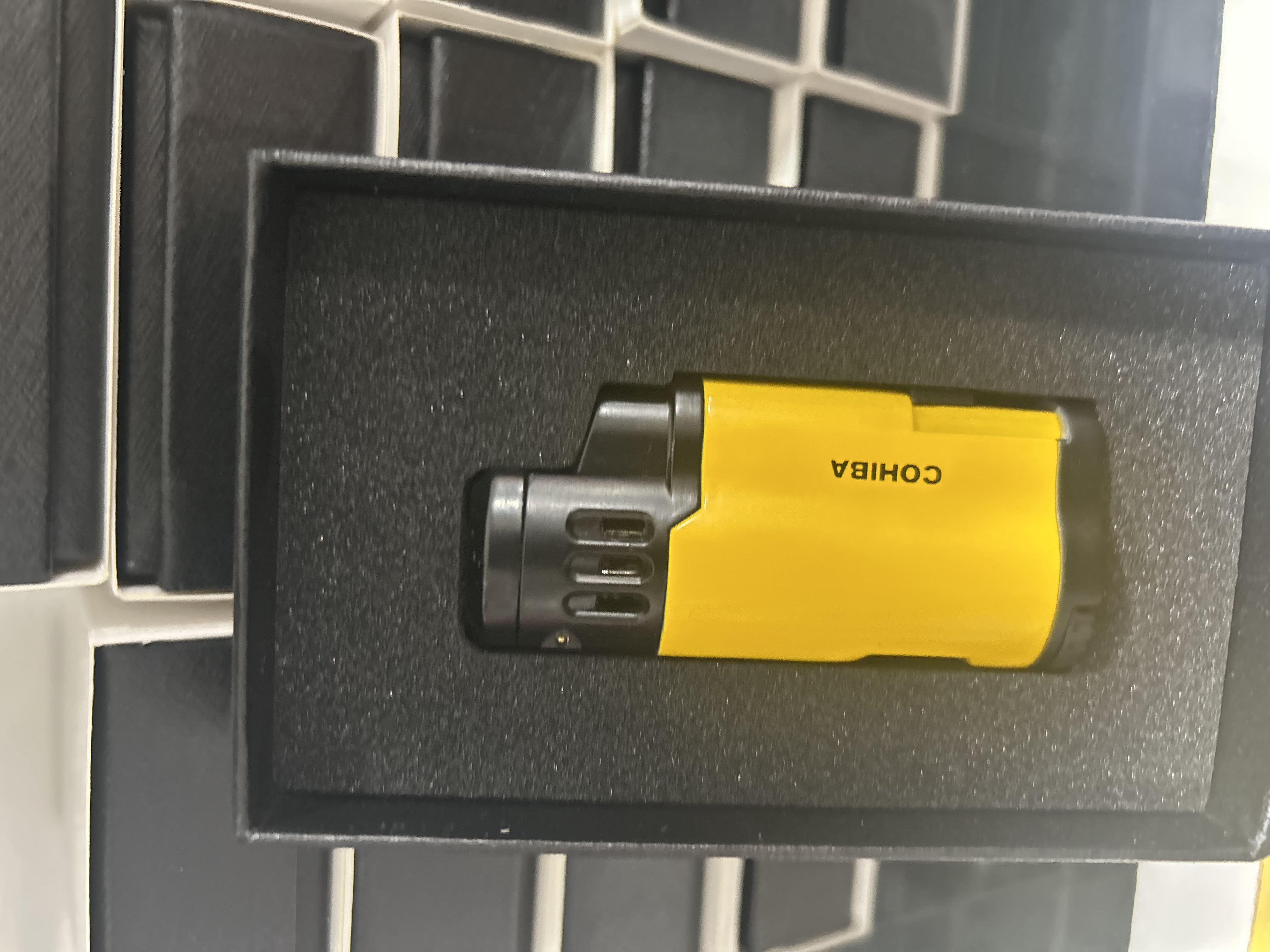 Cohiba CCM0576 Jet Torch Delicili Puro Çakmağı Sarı