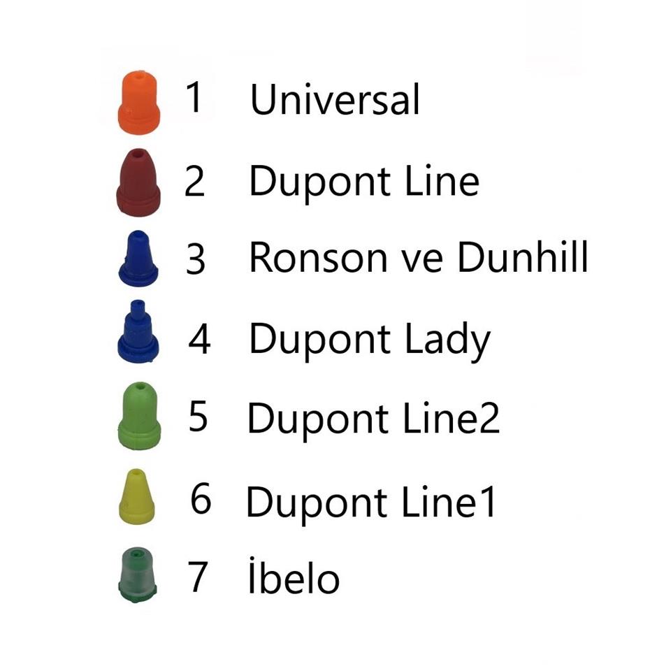 Dupont İbelo Carrier Dunhil Ronson Univeral Gaz Aparatı 8'li Set