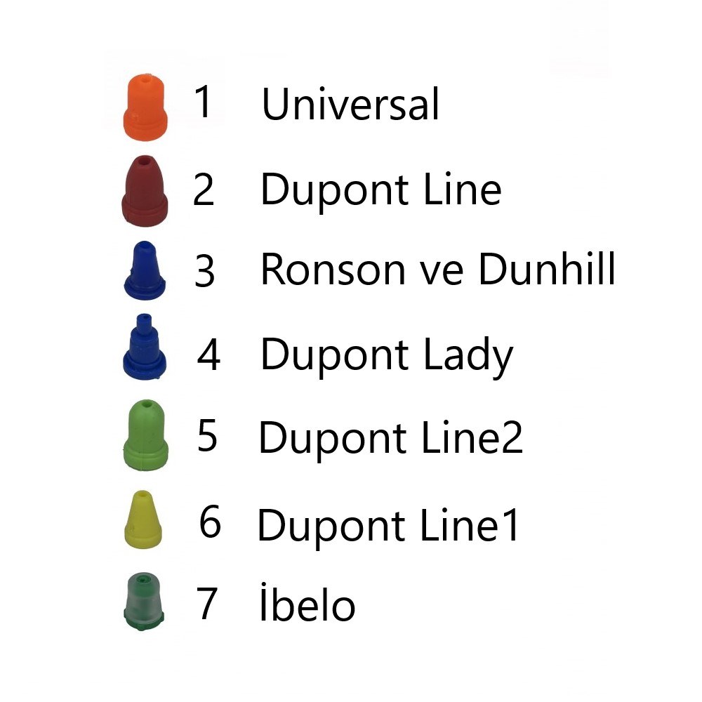 Dupont İbelo Carrier Dunhil Ronson Univeral Gaz Aparatı 8'li Set