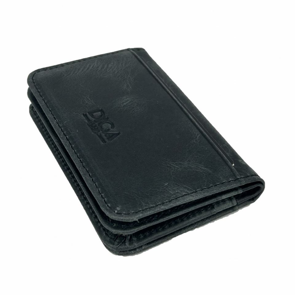 Diga 1169 Hakiki Deri Minimal Kartlık Gri