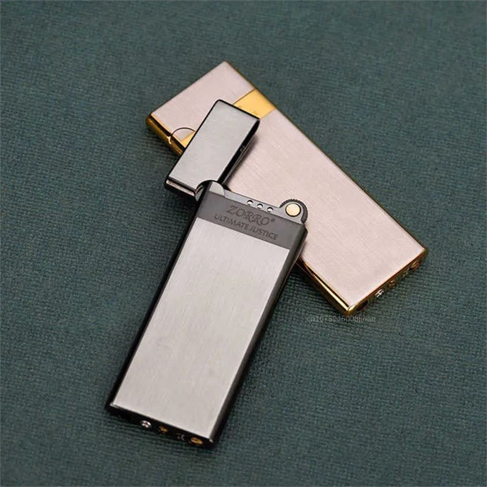 Zorro Ultra İnce Gazlı Slim Çakmak Gümüş