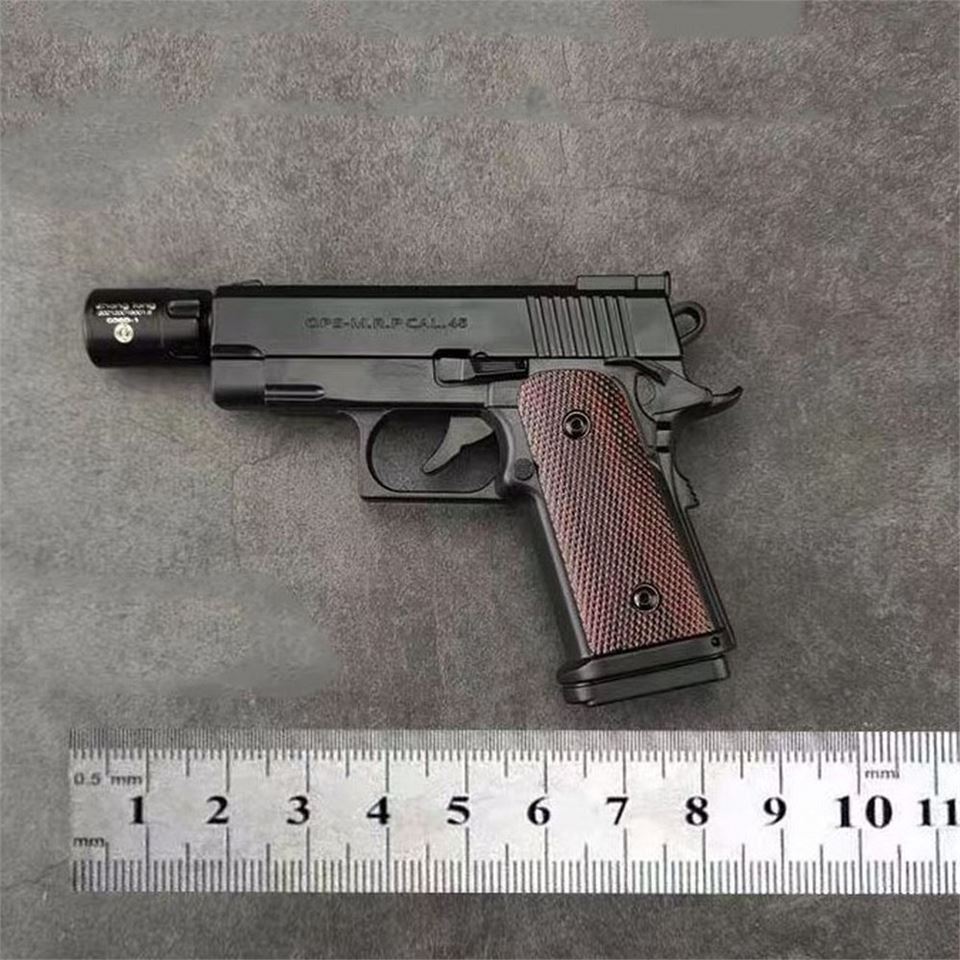 Dan Wesson 10mm Minyatür Tabanca Metal Doldurulabilir Torch Çakmak Siyah