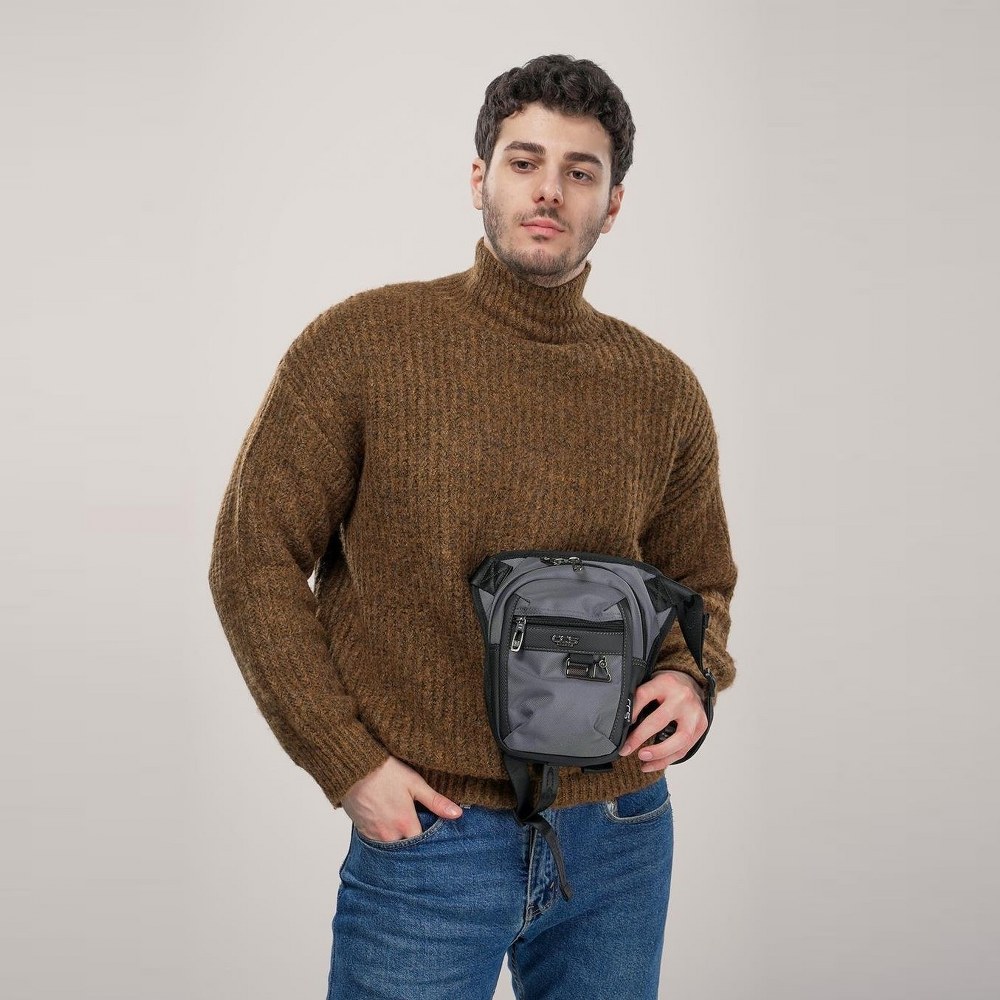 ÇÇS 31535 Bel Bacak Çantası Tarz Konfor ve Fonksiyonel Gri