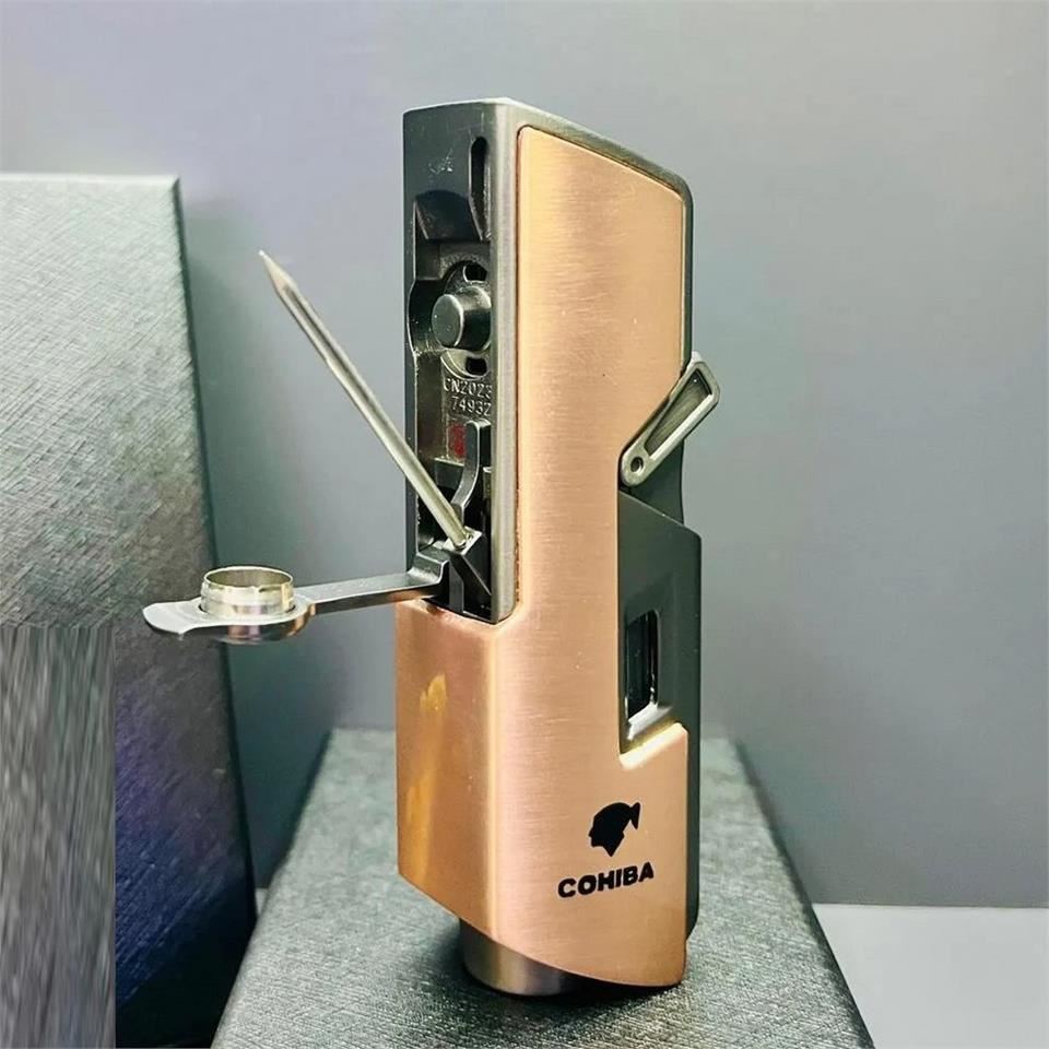 CM0640 Jet Torch Delicili Puro Çakmağı Gold