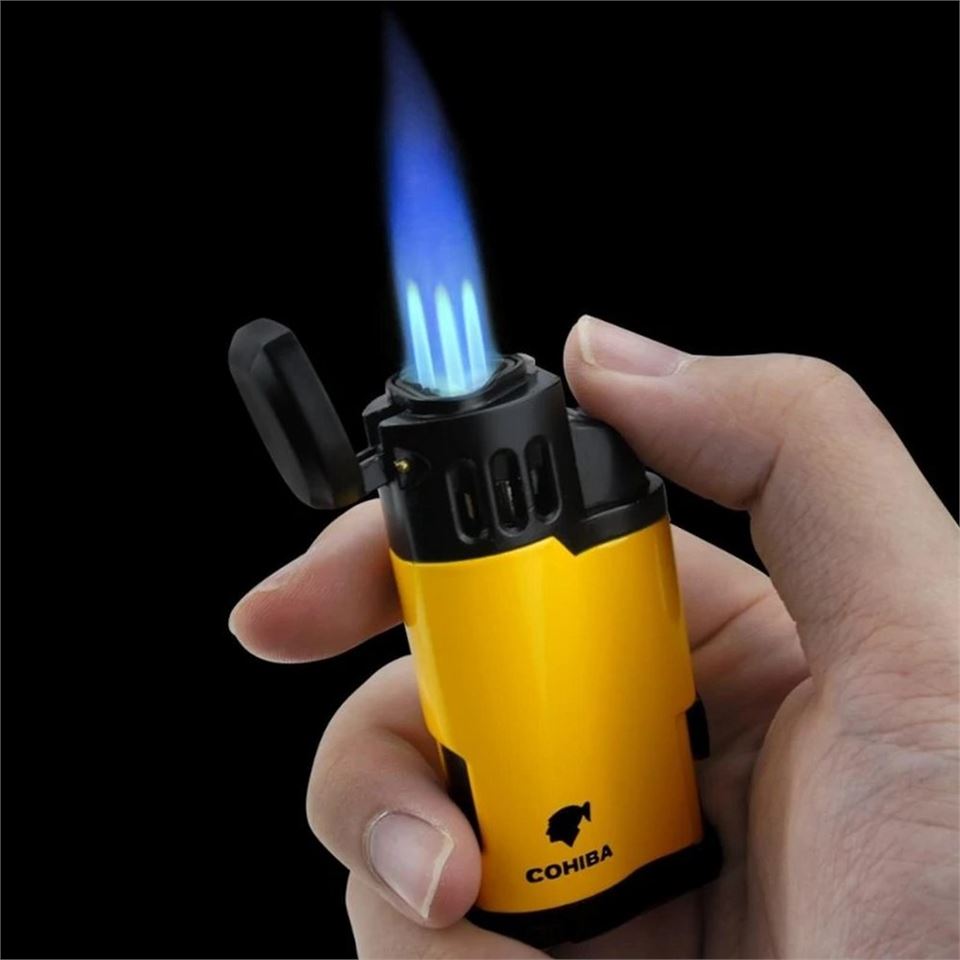 Cohiba CCM0776 Jet Torch Delicili Puro Çakmağı Sarı
