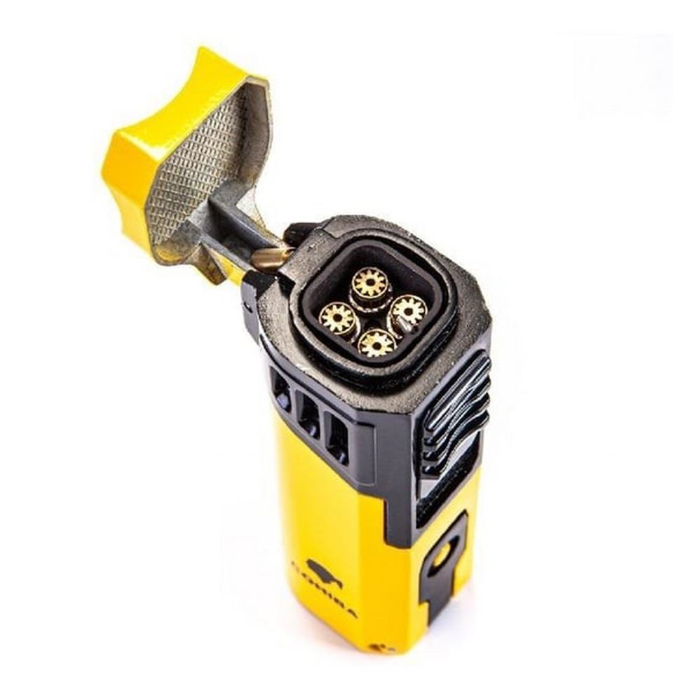 Cohiba CCM0623 4 Torch Gunmetal Puro Çakmağı Sarı