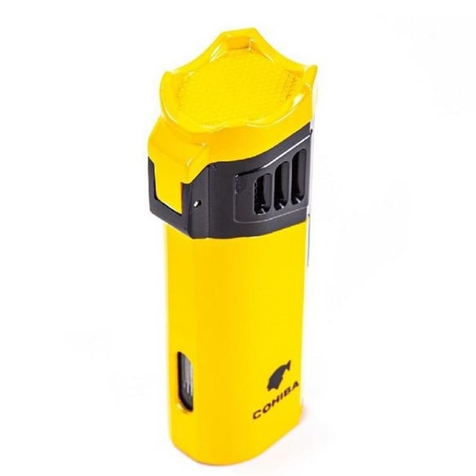 Cohiba CCM0623 4 Torch Gunmetal Puro Çakmağı Sarı