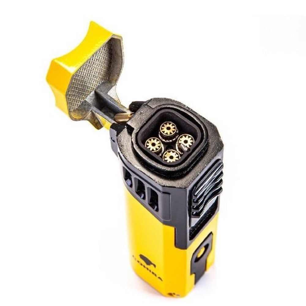 Cohiba CCM0623 4 Torch Gunmetal Puro Çakmağı Sarı