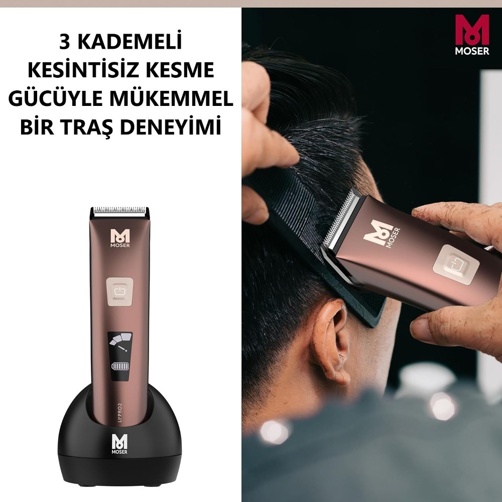 Moser 1888 Li+Pro2 1888-0050 Şarjlı Profesyonel Saç Kesme Makinesi