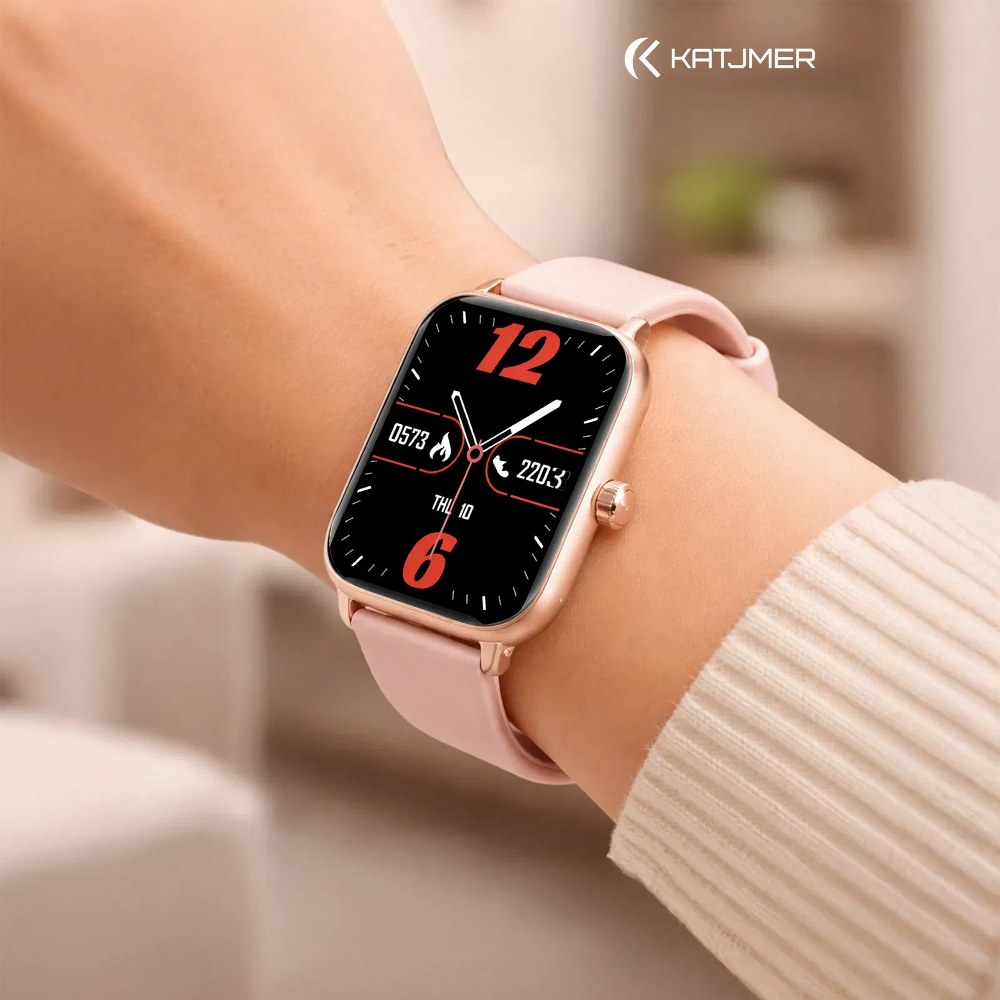 KATJMER VN15 Mini Akıllı Saat Bluetooth Arama Sağlık Takibi ve Şık Tasarım