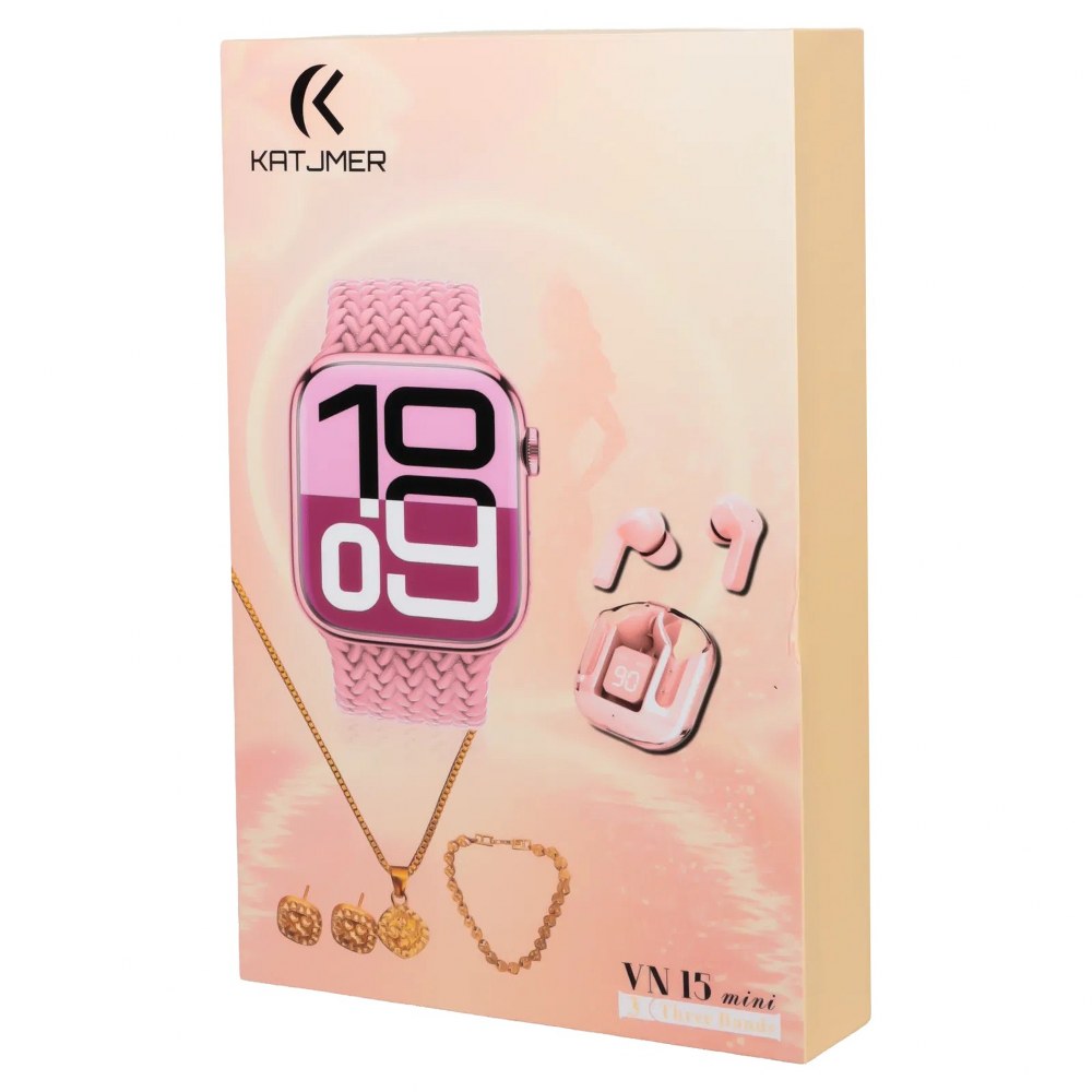 KATJMER VN15 Mini Akıllı Saat Bluetooth Arama Sağlık Takibi ve Şık Tasarım