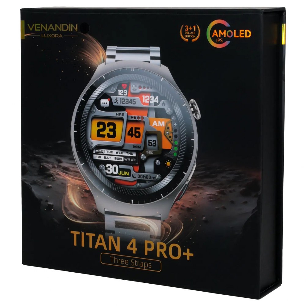 VENANDİN Titan 4 Pro+ Akıllı Saat AMOLED Ekran Bluetooth Arama ve Sağlık