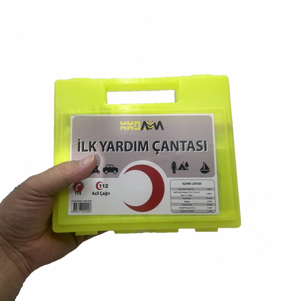 Kompakt İlk Yardım Çantası - Araç, Motosiklet ve Kamp Tipi Full Set