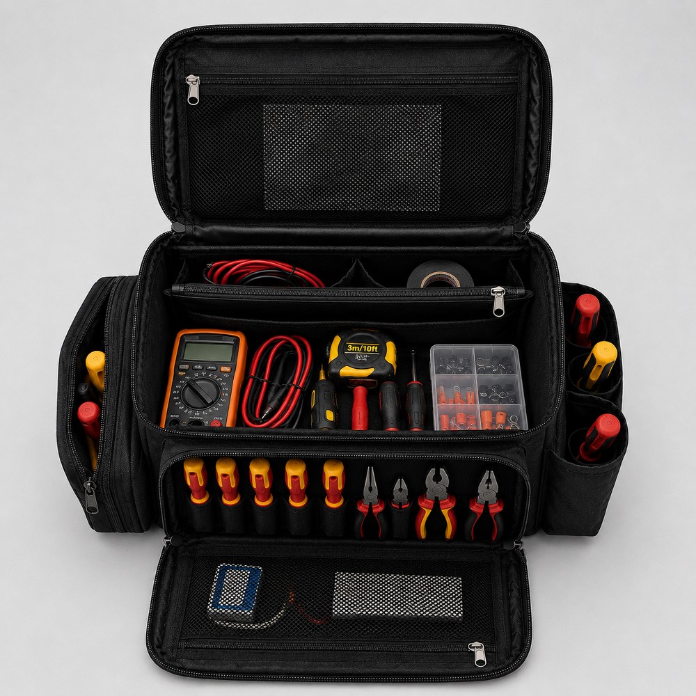Profesyonel Elektrikçİ Teknisyen ve Makinist Alet Çantası