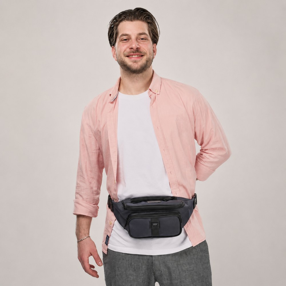 ÇÇS 31642 Pratik ve Kompakt Bel Çantası - Günlük Kullanım Gri