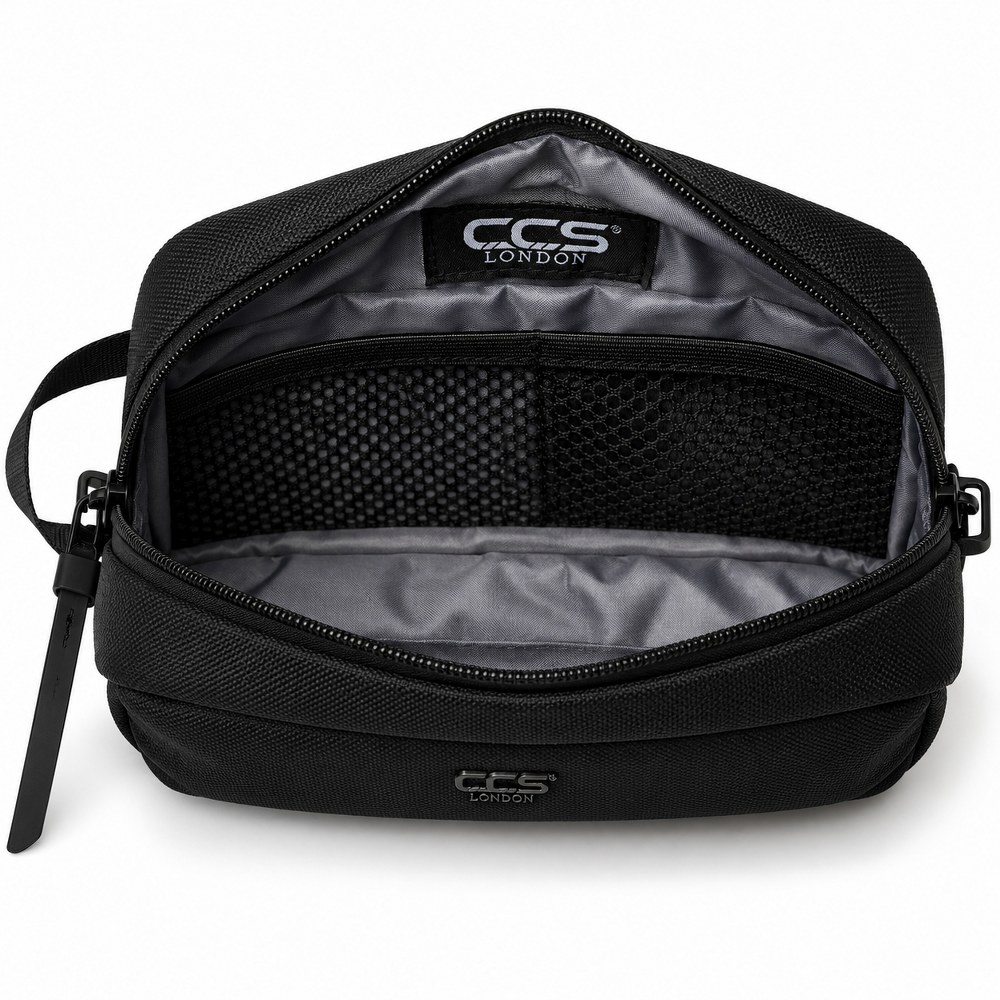ÇÇS 31417 XL Çok Bölmeli Fonksiyonel Bel ve Omuz Çantası Siyah