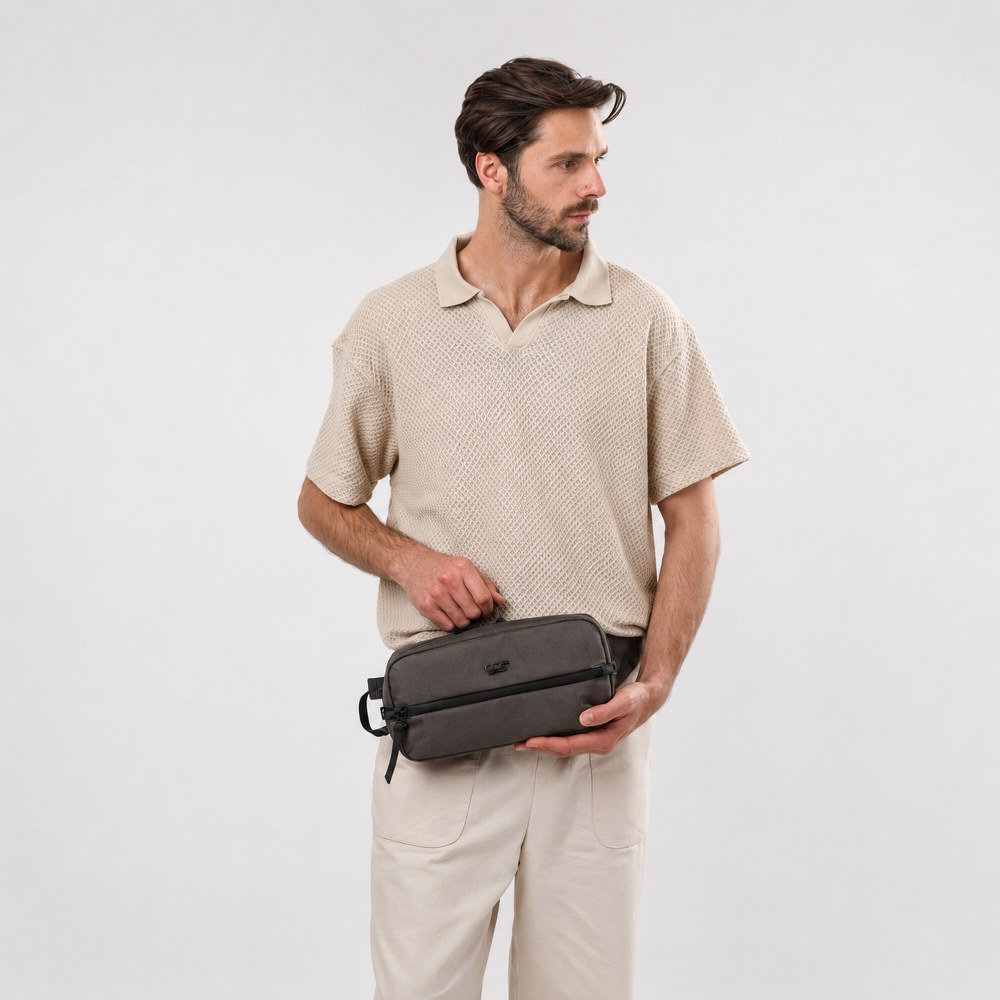 ÇÇS 31417 XL Çok Bölmeli Fonksiyonel Bel ve Omuz Çantası Haki