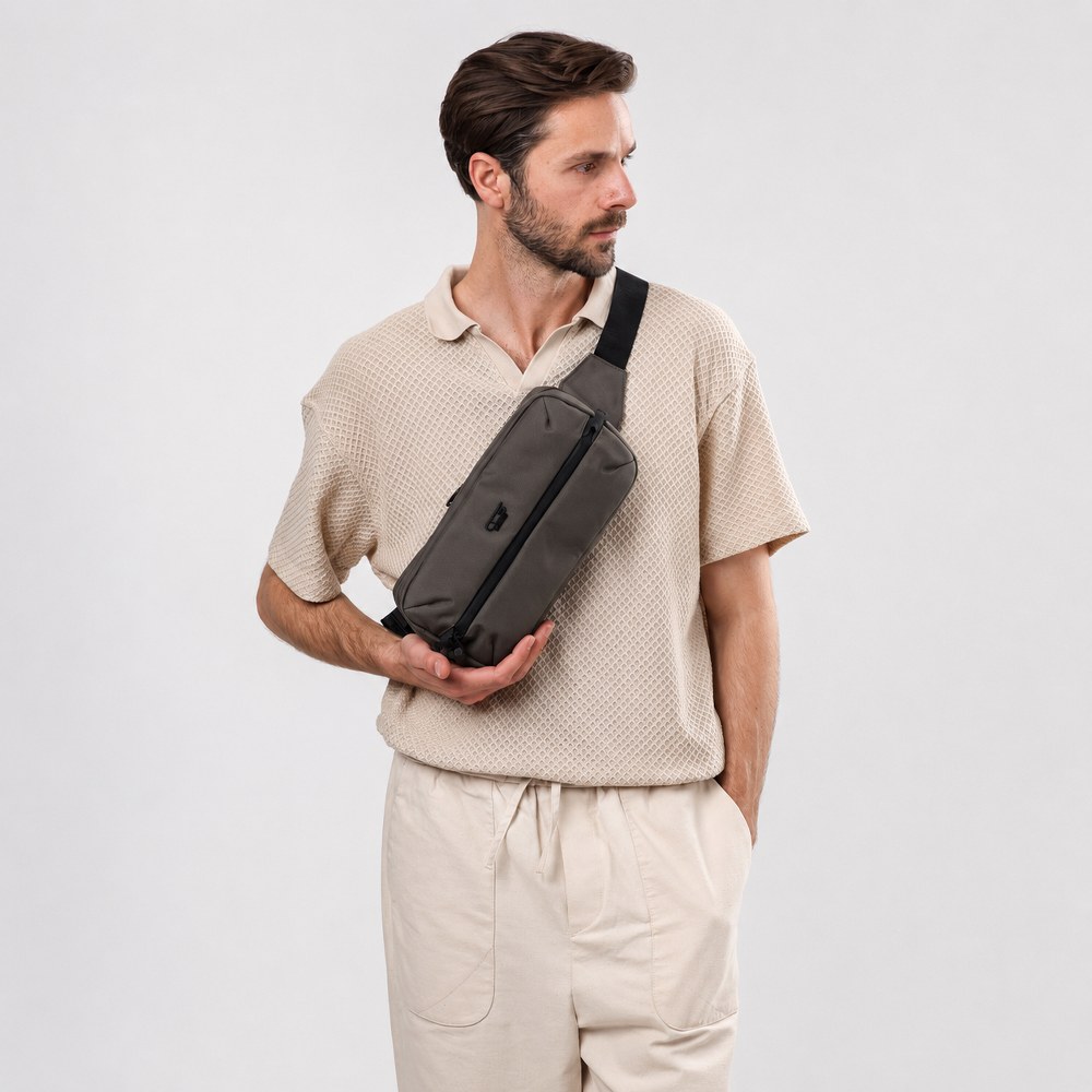 ÇÇS 31417 XL Çok Bölmeli Fonksiyonel Bel ve Omuz Çantası Haki